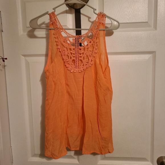 Woman's Mismook Blouse, Orange, Small - Picture 2 of 4